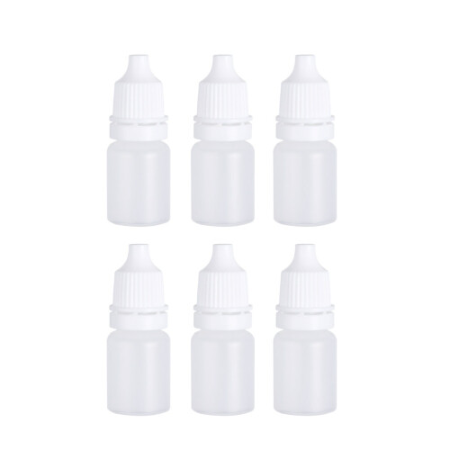 24Pcs White Plastic Liquid Dropper Bottles for Eye Drops and Essences 2