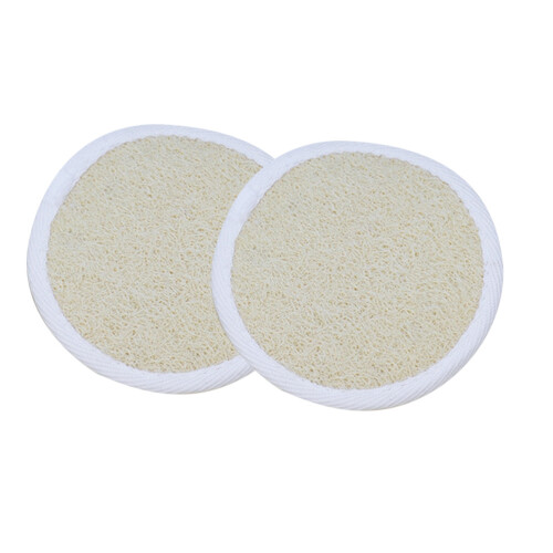4Pcs Face Loofah Brush White Soft Cleaning Scrubber Flexible Handle 2