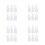 24Pcs White Plastic Liquid Dropper Bottles for Eye Drops and Essences 5