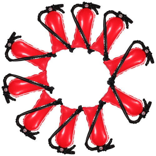 40Pcs Red Fire Extinguisher Balloon Inflatable Foil Party Backdrop 1
