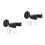 2Sets ABS Iron Black Guitar Wall Rack with Sponge Neck Support Holder 8