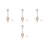 4Sets High Elasticity Bungee Tie and Roller Blind Wall Brackets Beige 11