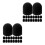 100Pcs Black Silicone Replacement Stylus Nibs for Tablets Smartphones 6