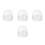 4Sets Reusable White PP Infant Feeding Bottle Caps Leak Proof Sealing 9