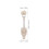 4Sets High Elasticity Bungee Tie and Roller Blind Wall Brackets Beige 4