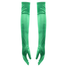 2Pairs Long Green Finger Mittens St. Patrick's Day Costume Accessories