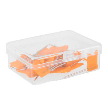 120Pcs Orange Flag Push Pins Map Thumbtacks for Home Office Travel