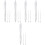5Sets White Tattooing Pens Plastic Markers for Precise Eyebrow Mapping 6
