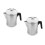 2Pcs Portable Aluminum Coffee Pot Silver Lightweight Camp Kettle 4