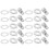 20Sets Durable Metal Snap Button Fastener Kit Silver for Various Uses 1