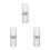 3Pcs Modern Silver Toothbrush Case Portable Organizer for Travel Use 5