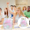 2Pcs Travel Backpack Sequins School Student Daypack 9