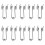 20Pcs Durable Metal Springs for Curling Iron Easy Installation Silver 2