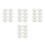 32Pcs Iron Concealed Fire Sprinkler Ceiling Plates White for Homes 7