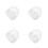 4Sets Reusable White PP Infant Feeding Bottle Caps Leak Proof Sealing 6