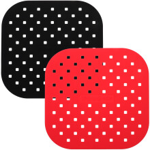 8Pcs Reusable Silicone Air Fryer Pads Multi-Color Nonstick Baking Mats