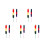 10Pcs Clarinet Maintenance Tools Nylon Cleaning Brush Kit Multi Color 8