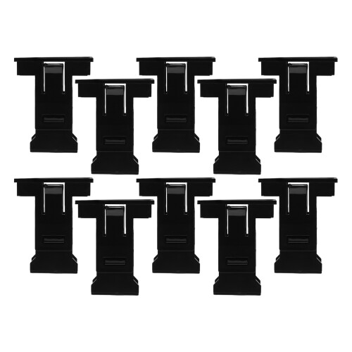 50Pcs Black Plastic Fixed Bracket for Circuit Breaker Versatile Use