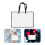 3Pcs Plastic Zipper Art Storage Bag with Handle Durable for Posters 11
