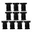 50Pcs Black Plastic Fixed Bracket for Circuit Breaker Versatile Use 2