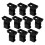 50Pcs Black Plastic Fixed Bracket for Circuit Breaker Versatile Use 3