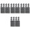 40Pcs Black Mesh Laundry Bags Lightweight Breathable Polyester Bags 5