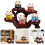 2Sets Stylish Ceramic Cat Figurines Assorted Color Car Dashboard Decor 11