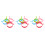 12Pcs Reusable Silicone Omelet Mold Multi Color Nonstick Egg Rings 6