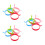 12Pcs Reusable Silicone Omelet Mold Multi Color Nonstick Egg Rings 7