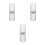 3Pcs Modern Silver Toothbrush Case Portable Organizer for Travel Use 6