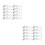 20Sets Durable Metal Snap Button Fastener Kit Silver for Various Uses 9