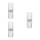 3Pcs Modern Silver Toothbrush Case Portable Organizer for Travel Use 9