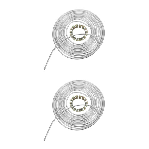 2Sets Precision Machined Silver Galvanized Car Brake Clutch Hose Kit 2