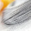 2Pcs Jewelry Beading String Silver Metallic Metal Cord 100 Yard 10