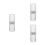 3Pcs Modern Silver Toothbrush Case Portable Organizer for Travel Use 10