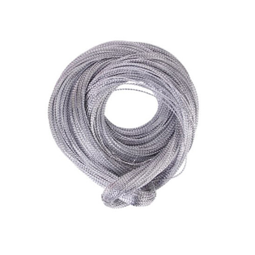 2Pcs Jewelry Beading String Silver Metallic Metal Cord 100 Yard 1