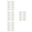32Pcs Iron Concealed Fire Sprinkler Ceiling Plates White for Homes 8