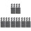 40Pcs Black Mesh Laundry Bags Lightweight Breathable Polyester Bags 4