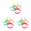 12Pcs Reusable Silicone Omelet Mold Multi Color Nonstick Egg Rings 9