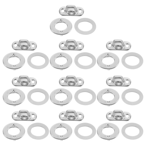 20Sets Durable Metal Snap Button Fastener Kit Silver for Various Uses 1