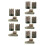 15Pcs Durable Resin Pillbox Models for Sand Table Landscape Decor 9