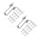 20Pcs Durable Metal Springs for Curling Iron Easy Installation Silver 9
