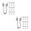 20Pcs Durable Metal Springs for Curling Iron Easy Installation Silver 4