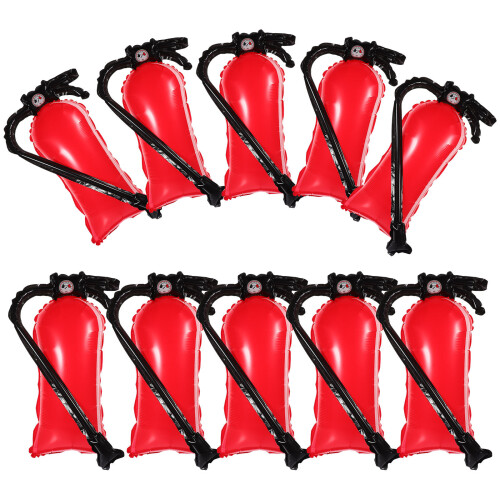 40Pcs Red Fire Extinguisher Balloon Inflatable Foil Party Backdrop 2