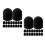 100Pcs Black Silicone Replacement Stylus Nibs for Tablets Smartphones 8
