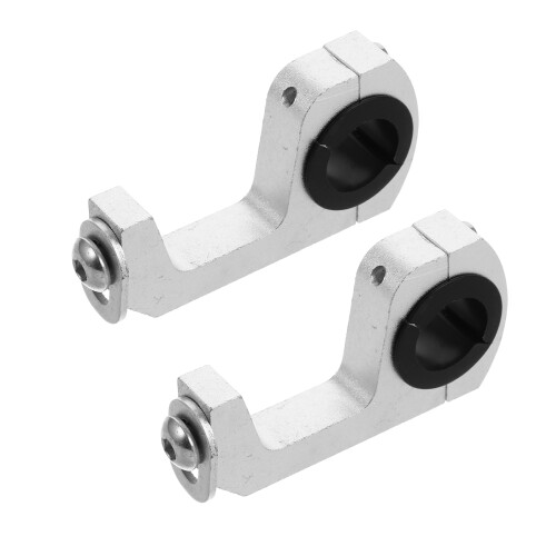 10Pcs Silver Handlebar Mount Bracket for Motorcycle Handguard Clamps 2