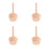 4Pcs Wooden Tart Pushers Smooth Surface Egg Patty Molds for Baking 6