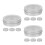 12Pcs Silver Round with Lid Easy-Open Storage & Display 7