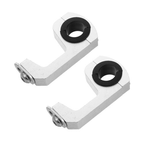 10Pcs Silver Handlebar Mount Bracket for Motorcycle Handguard Clamps 1