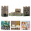 15Pcs Durable Resin Pillbox Models for Sand Table Landscape Decor 10